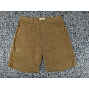 Noble Corduroy Shorts Mens 34 Tan Brown Wide Wale 5-Pocket Casual Outdoors